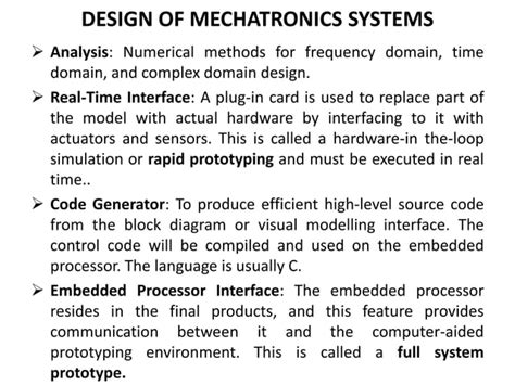 Design of Mechatronics System | PPT