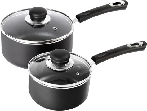 Utopia Kitchen Nonstick Saucepan Set With Lid 1 Quart And 2 Quarts Multipurpose