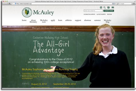 Catherine McAuley High School Launches New Website - takeflyte