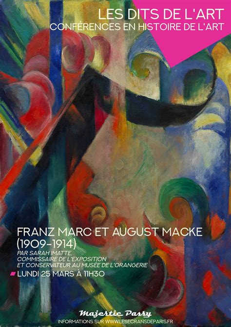 Franz Marc Et August Macke Les Dits De L Art Dulac Cin Mas