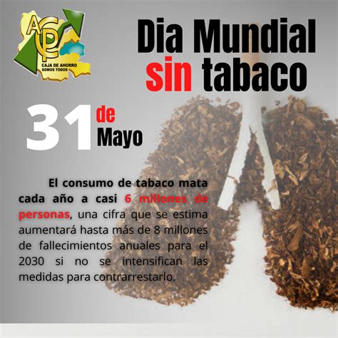 De Mayo Dia Mundial Sin Tabaco Accapaeec