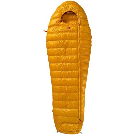 A Yellow Sleeping Bag On A White Background