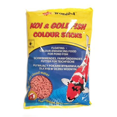 Tropical Koi Goldfish Colour Sticks 90g Saxon Akwarystyka