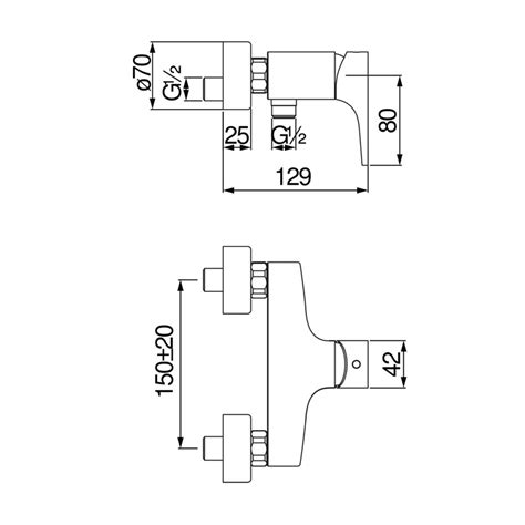 Nobili YO126130CR YOYO Miscelatore Monocomando Esterno Per Doccia P 12