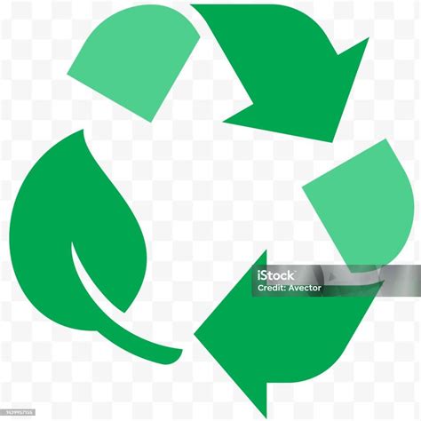 Biodegradable Recyclable Icon Leaf And Arrow Vector Label For Organic Bio Package Plastic Free