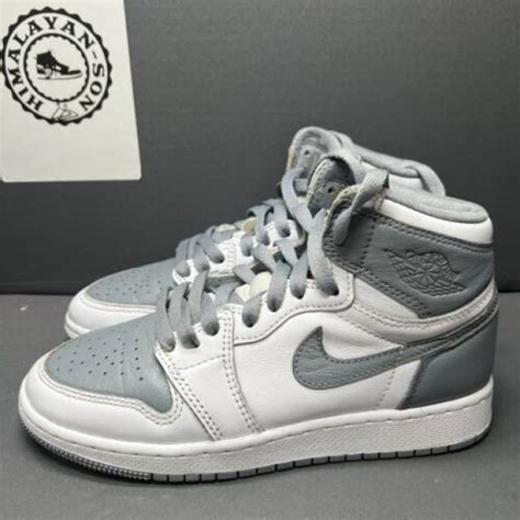 Nike Air Jordan Retro High Og Stealth White Gray Youth Y