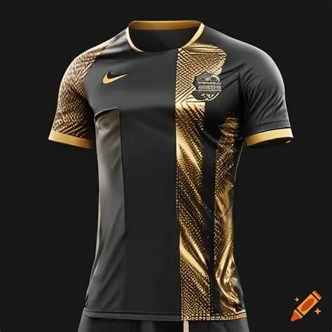 Black And Gold Soccer Jersey Design On Craiyon