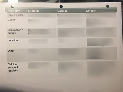 Difference Between Skeletal Cardiac And Smooth Muscle Diagram Quizlet