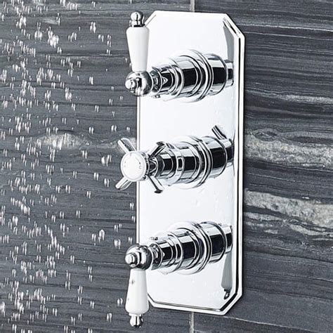 Nuie Beaumont Traditional Triple Concealed Thermostatic Shower Valve