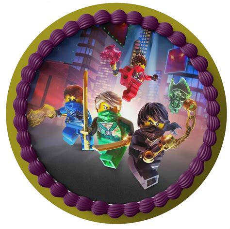 Op Atek Na Tort Cm Lego Ninjago Napis Gratis K