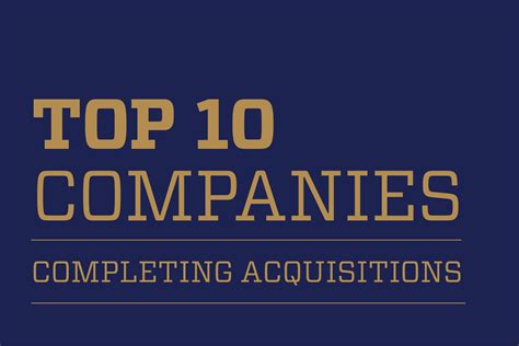 Top 10 Companies Completing Acquisitions in 2018| Housing Finance Magazine