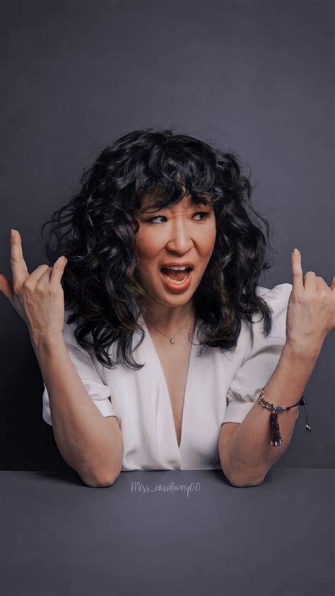 More Pics Of Sandra Oh Long Curls Artofit