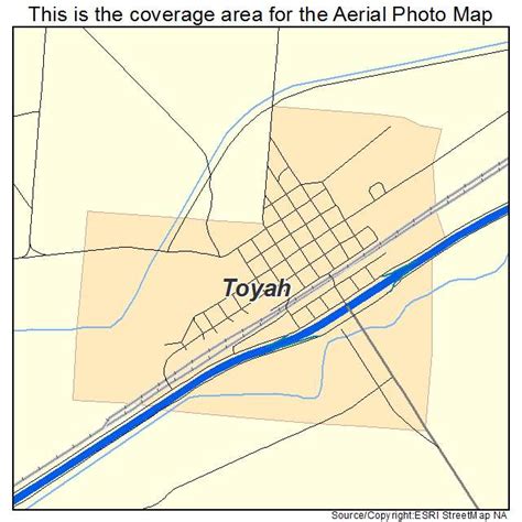 Aerial Photography Map of Toyah, TX Texas