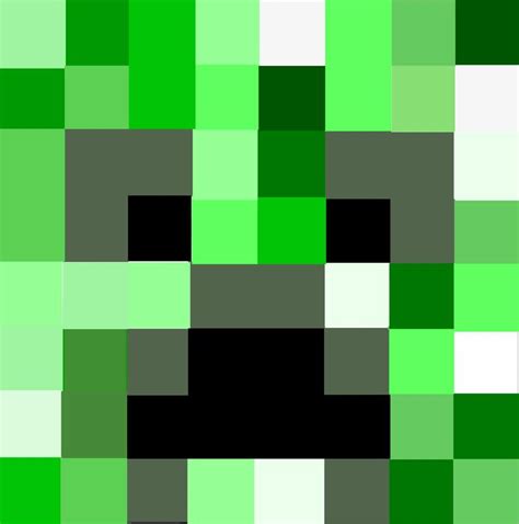 Minecraft Creeper Head Template