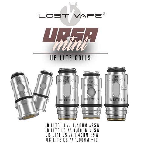 Lost Vape Lost Vape Ursa Mini Coils UB Lite Verdampfereinheiten