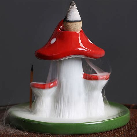 Comptine Ceramic Mushroom Backflow Incense Burner Creative Etsy