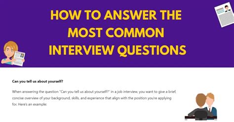 How To Answer Common Interview Questions Industrial Trainer