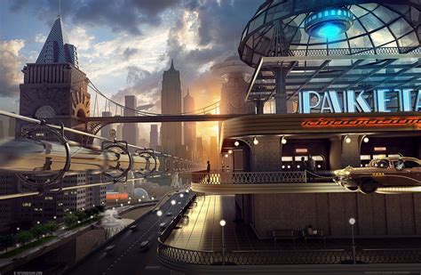 Retro futures | Retro futurism, Retro futuristic, Futuristic city