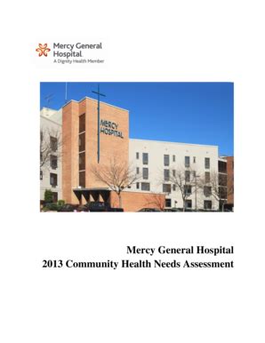 Fillable Online Dignityhealth Mercy General Hospital Community