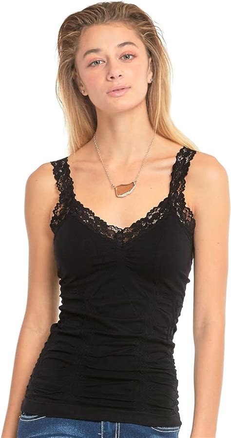 Black Lace Tank Top