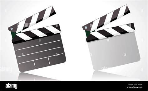 Vector Illustrator Of A Movie Clapper Board Stock Photo Alamy