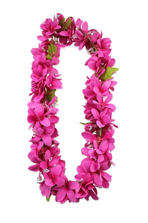 Hawaiian Plumeria Lei Flower Necklace in Pink | Hawaiian plumeria ...