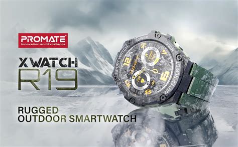 Promate Xwatch R Rugged Smart Watch For Men Round Dial Smart