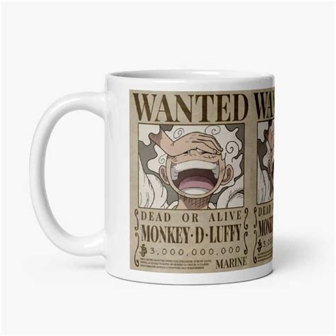 Comprar Taza Cer Mica Wanted Luffy Gear Five One Piece