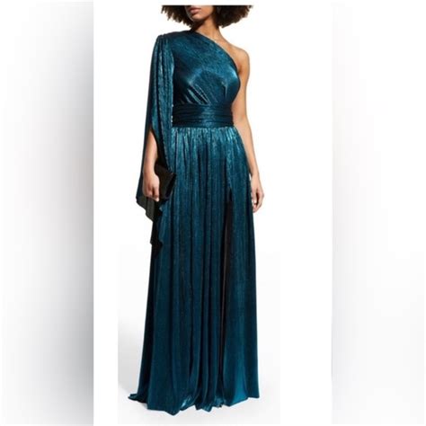 Bronx And Banco Dresses Bronx And Banco Blue Metallic One Shoulder