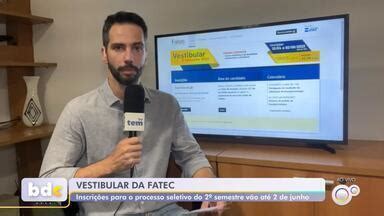 Bom Dia Cidade Bauru Fatec Abre Inscri O Para Procedimento