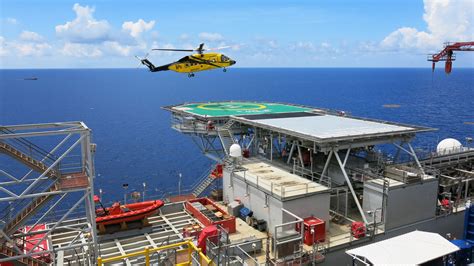 Up Close And Personal With A 40 Story Oil Rig In The Gulf NPR