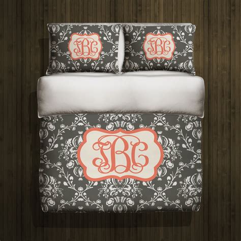 Personalized Bedding Monogram Duvet Cover By Cherrytreelanedesign