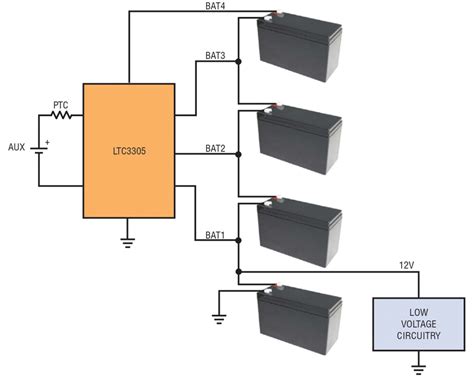 Lead Acid Battery Balancer Circuit Diagram