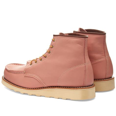 Red Wing Leather Women S 3387 Heritage 6 Moc Toe Boot In Pink Lyst