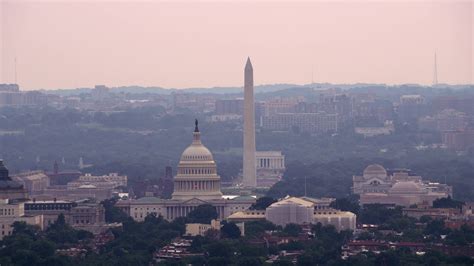 Washington Dc Circa-2017 Aerial View Of Stock Footage SBV-347670975 ...