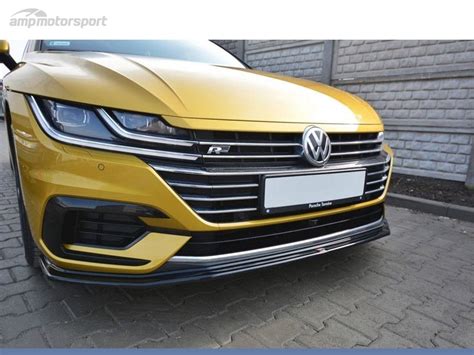 Spoiler Lip Dianteiro Descontinuado Vw Arteon Preto Brilhante