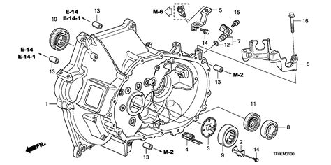 Honda 91206-PHR-003 - Clutch case: 001 pcs.