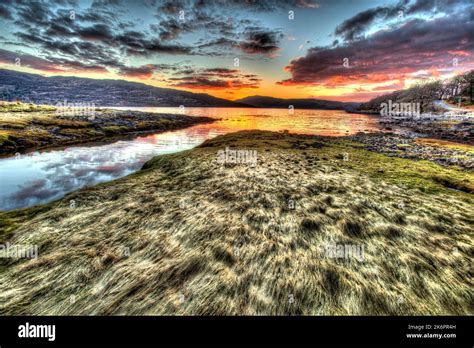 Peninsula Of Ardamurchan Scotland Artistic Sunset View Of A River