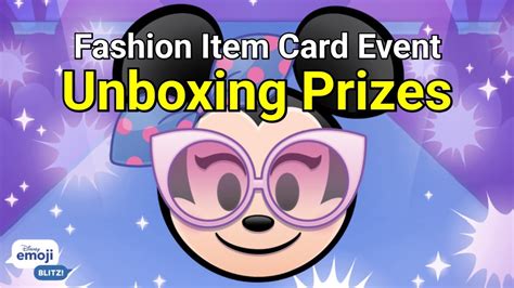 Fashion Item Card Event Prizes 012023 Disney Emoji Blitz Youtube