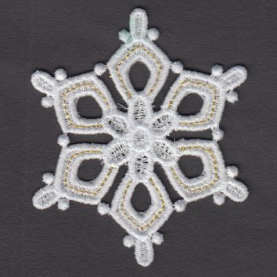 Fsl Golden Snowflakes Set Designs X Products Swak Embroidery