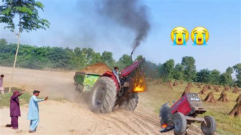 Massey 385 Tractor Badly Fail Massey 385 Tractor Accident Youtube