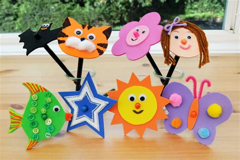 Craft Foam Pencil Toppers | Kids' Crafts | Fun Craft Ideas | FirstPalette.com