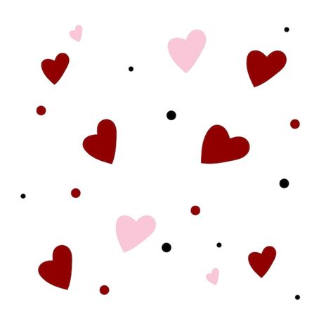 Premium Vector Valentine Hearts Background Happy Valentine Day Heart