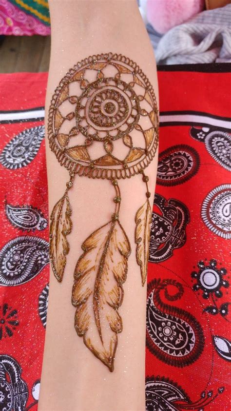 Dreamcatcher Henna Arm