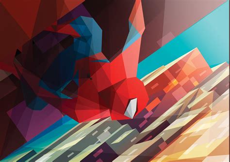 Comics Spider Man Low Poly Wallpapers Hd Desktop And Mobile Backgrounds