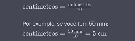 Converter Cm Para Milimetro