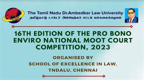 16th Pro Bono Enviro National Moot Court Competition 2023 Register