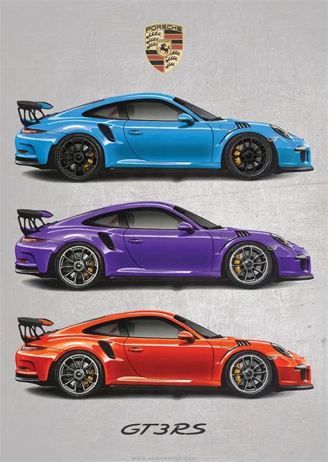 Porsche 911 GT3 RS Poster Print Special Edition Porsche 911 Gt3