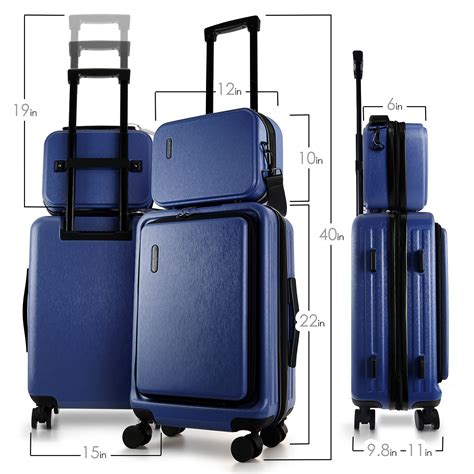 Storagebud 22 Hardshell Carry On Luggage Expandable Spinner Wheels