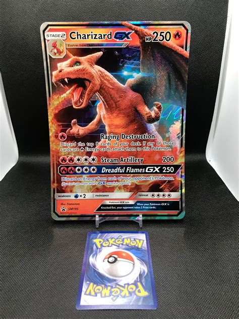 Pokemon Tcg Charizard Gx Sm Black Star Promo Sm Promo Jumbo Ebay